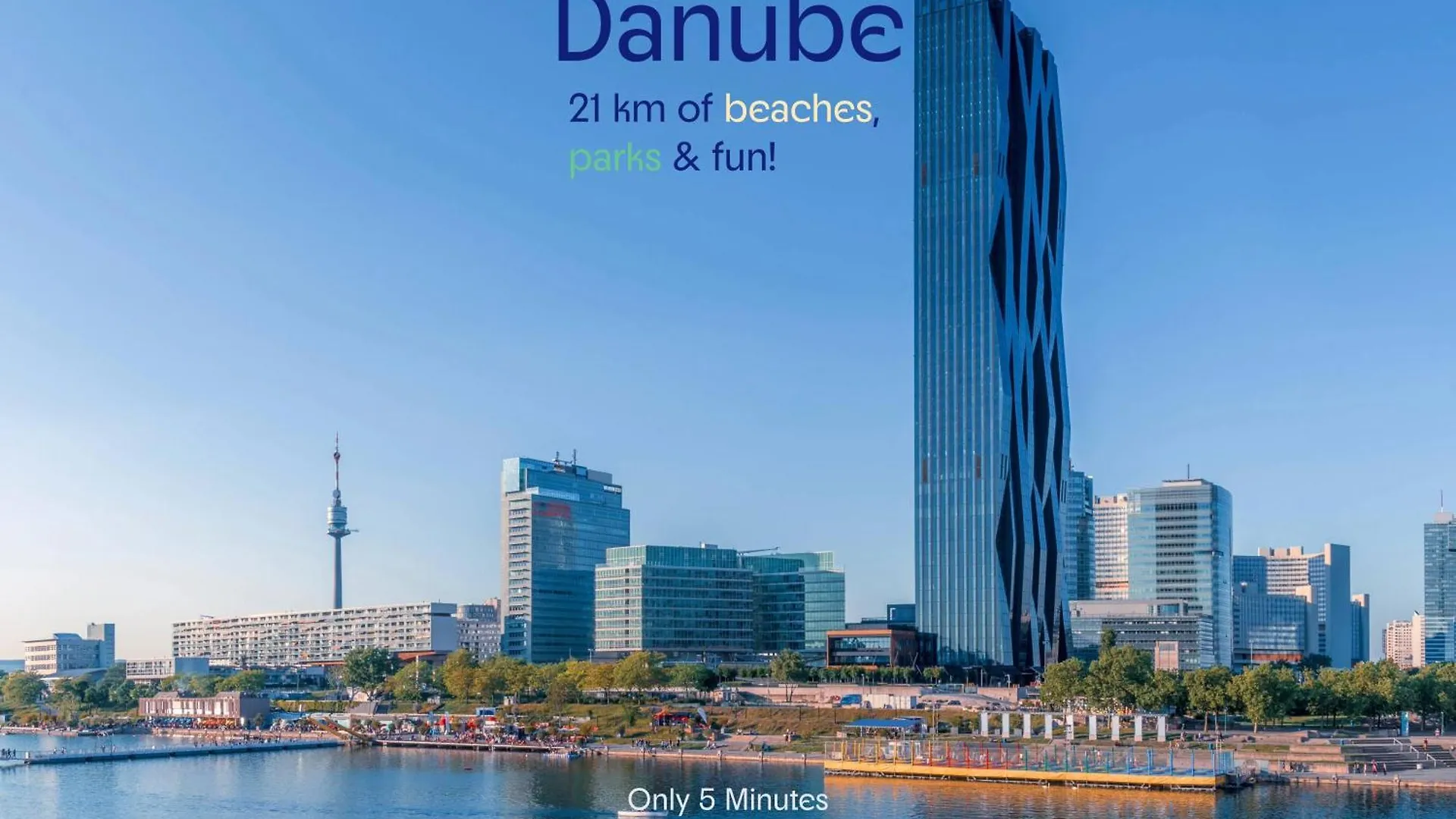 Homelike 2Br Apt. @Millenium Tower/Danube River Vienna